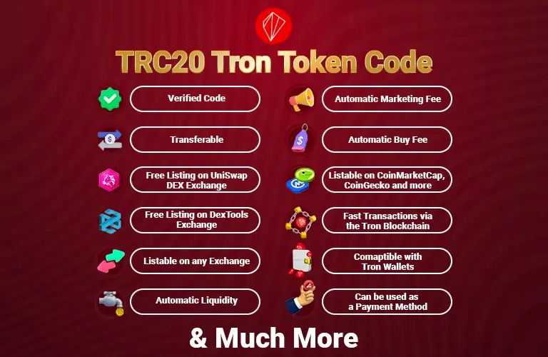 TRC20 Tron Token Free Swap Listing and TRX Wallets Exchanges